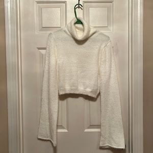 Bell Sleeve Crop Sweater
